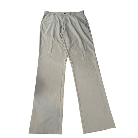 Adidas Men's Beige Activewear Climalite Nano Tech Golf Pants Size 36 - Picture 2 of 8